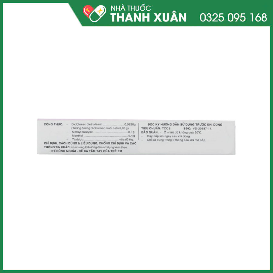 Diclosal thuốc bôi ngoài da điều trị trong viêm cơ và khớp